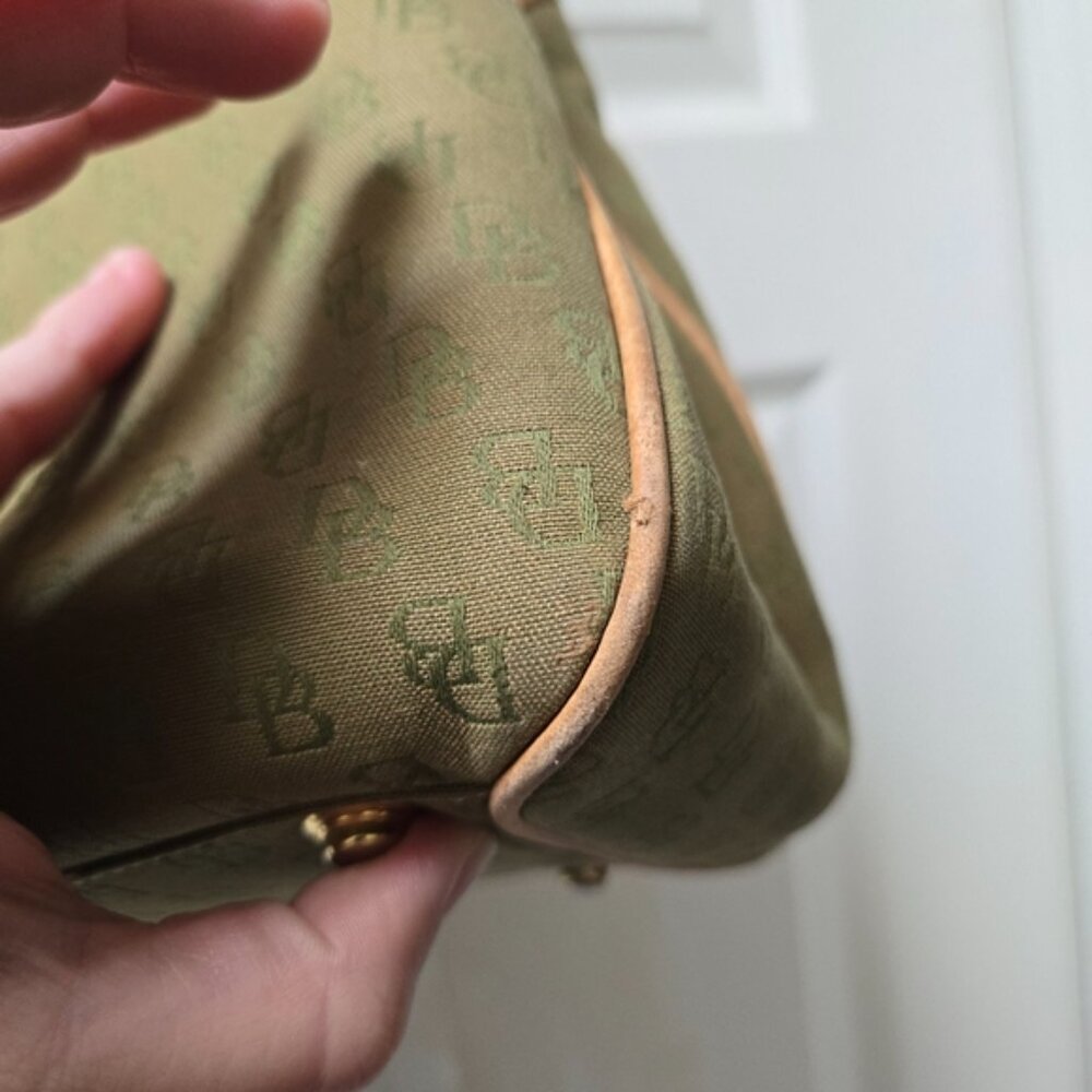 Dooney & Bourke Signature Green Bag - Picture 10 of 16